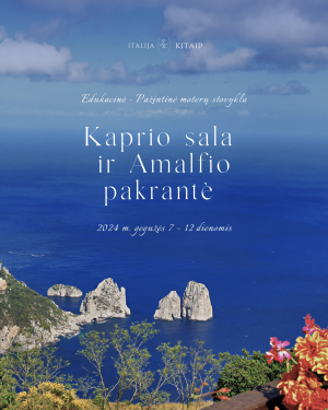 Kaprio sala ir Amalfio Pakrantė Edukacinė – Pažintinė Verslo Stovykla (Stovyklos depozitas 1 asmeniui) – 2024 Gegužės 07-12
